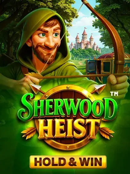 Decorative casino game artwork for Spinson: Sherwood Heist Hold And Win